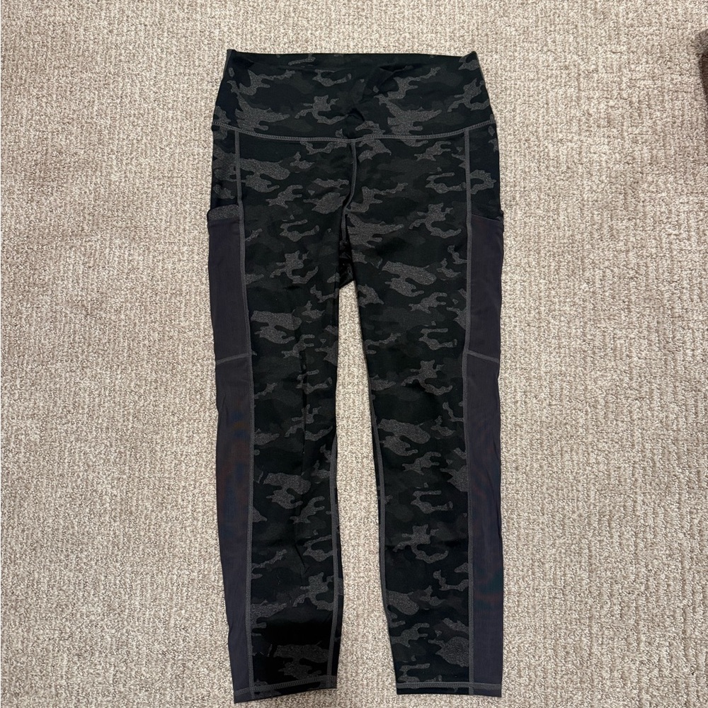 Fabletics Black Camo Active Leggings